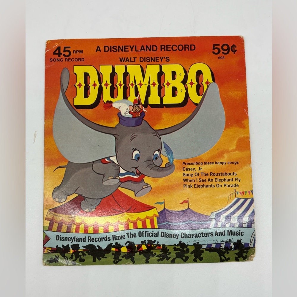 Vintage Disney Dumbo Record/Book